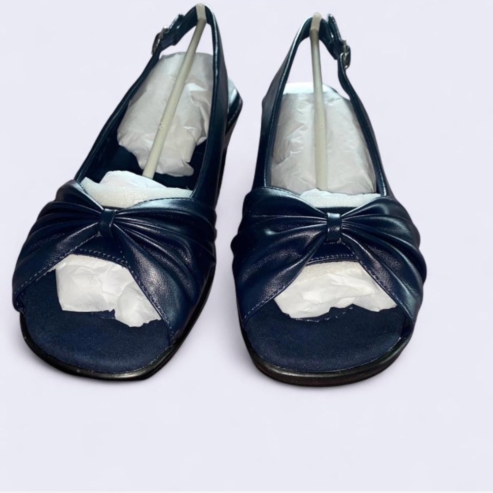 Easy Street Blue Sandals Comfortable Slip-On Design